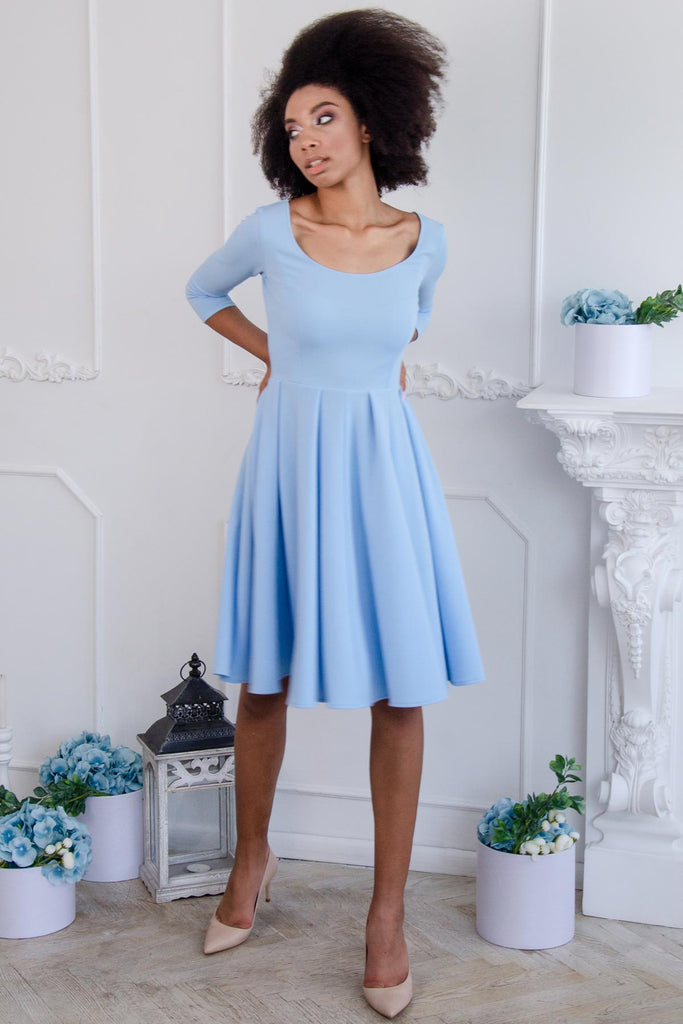 baby blue dresses for women
